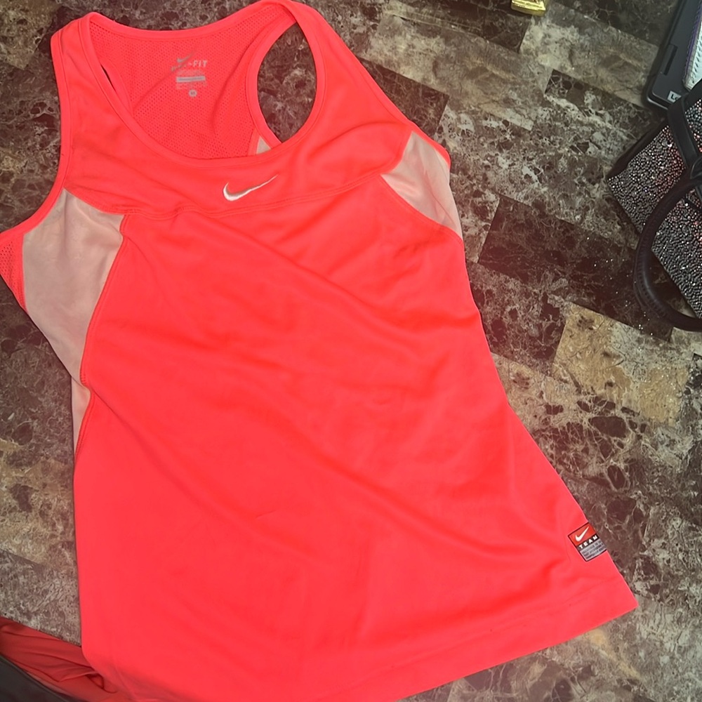 Nike Dri-fit neon pink tank top size M
